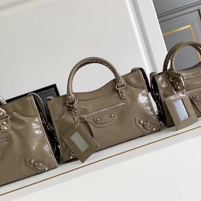 Balenciaga Luxury Leather Motocross Classic City Mini