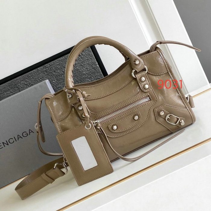 Balenciaga Luxury Leather Motocross Classic City Mini
