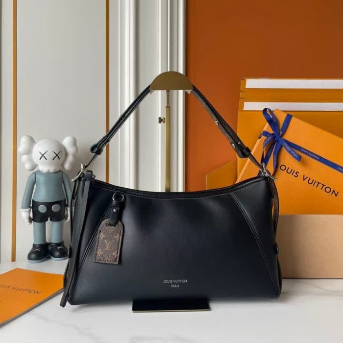 Louis Vuitton CarryAll East-West bag in smooth black leather