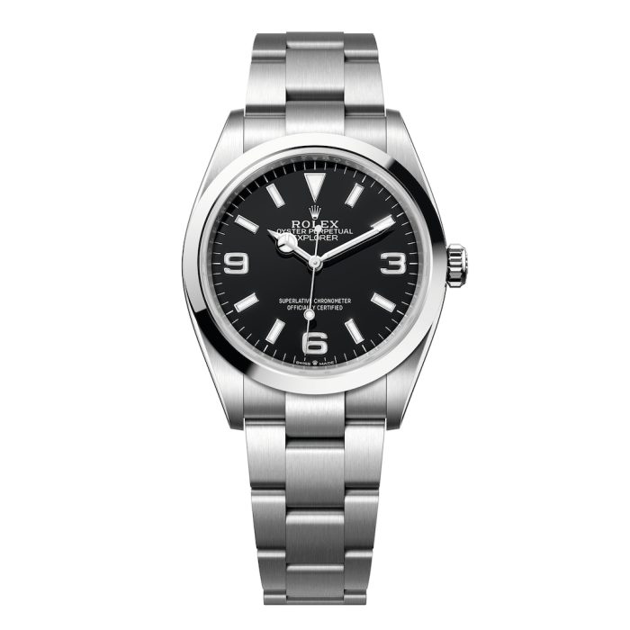Rolex Explorer 124270-0001 36mm Stainless Steel Black Dial Smooth Bezel Oyster Bracelet