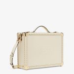 Fendi Suitcase White Leather Travel Bag - Image 2