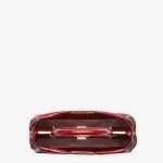 Fendi Dark Red Crocodile Leather Bag - Image 4