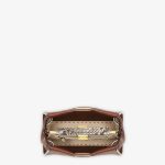 Fendi Peekaboo Selleria Brown Mini Leather Bag - Image 4