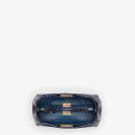 Fendi Peekaboo Blue Python Mini Leather Bag - Image 4