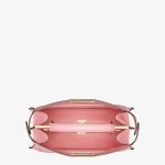 Fendi Peekaboo Pink Embroidered Leather Bag