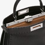 Fendi Selleria Black Cuoio Romano Medium Bag - Image 7
