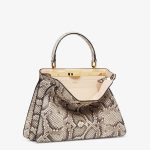 Fendi Peekaboo Python Medium Natural Leather Bag - Image 4