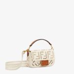 Fendi Baguette Canvas Mini Embroidered Bag - Image 2