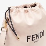 Fendi Pouch Pink Nappa Drawstring Leather Bag - Image 5