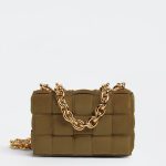 Bottega Veneta Women’s Chain Cassette Acorn Suede Bag