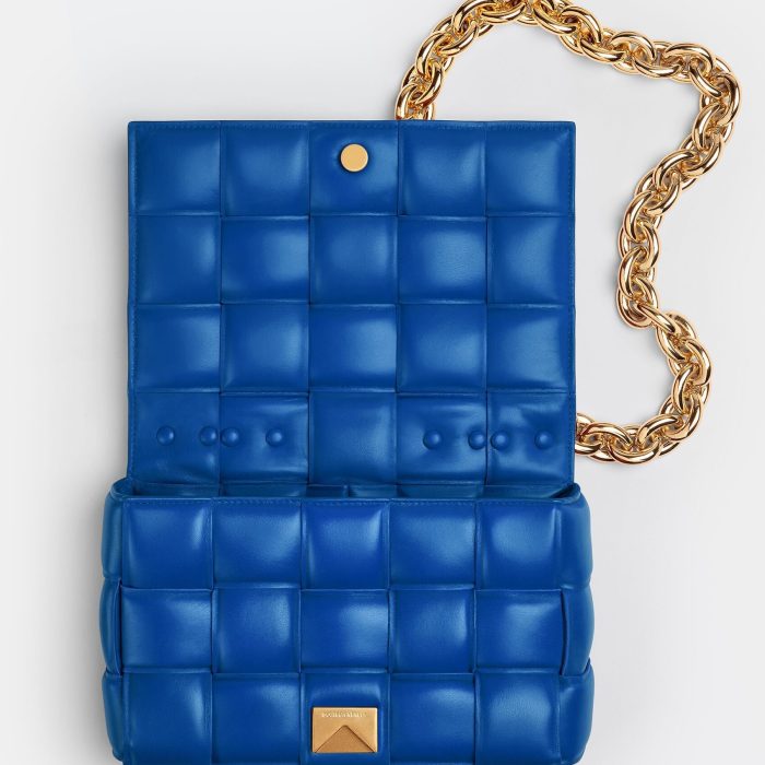 Bottega Veneta Chain Cassette Cobalt Blue Crossbody Bag