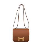 Hermes Gold Evercolor Mini Constance 18cm Gold Hardware - Image 7