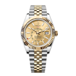 Rolex Sky-Dweller 42mm 336933-0002 Oystersteel Yellow Gold Champagne Dial Jubilee Bracelet