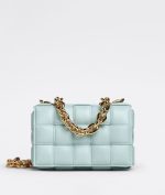 Bottega Veneta Women’s Chain Cassette Bag in Teal Washed
