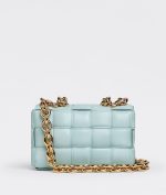 Bottega Veneta Women’s Chain Cassette Bag in Teal Washed